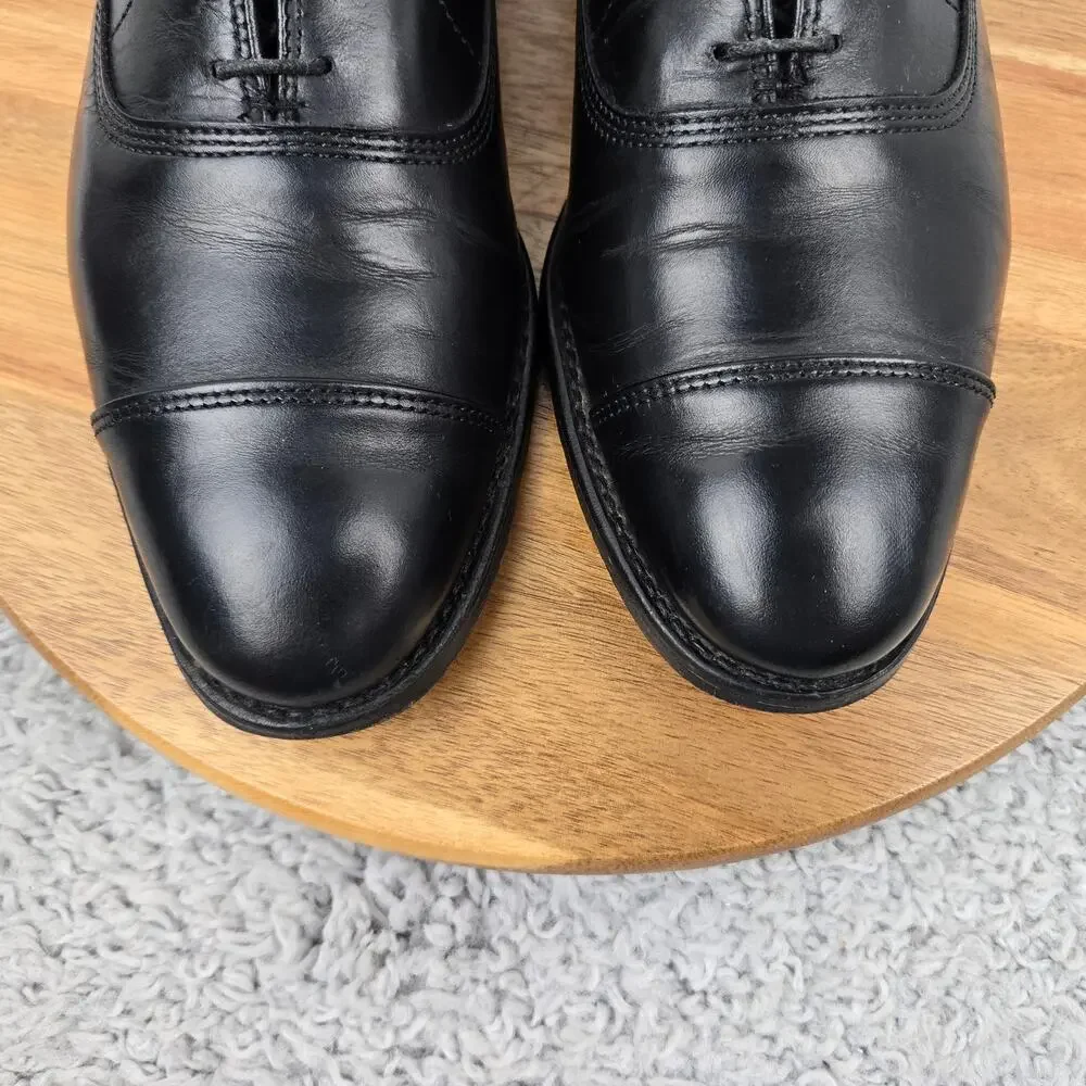 Allen Edmonds Mens 8.5D Park Avenue Black Leather Cap Toe Oxford Dress Shoe 5615